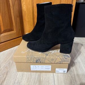 Free People Cecile black suede women’s  boot size 7